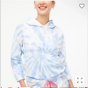 J Crew Blue/White Tie Dye Hoodie.